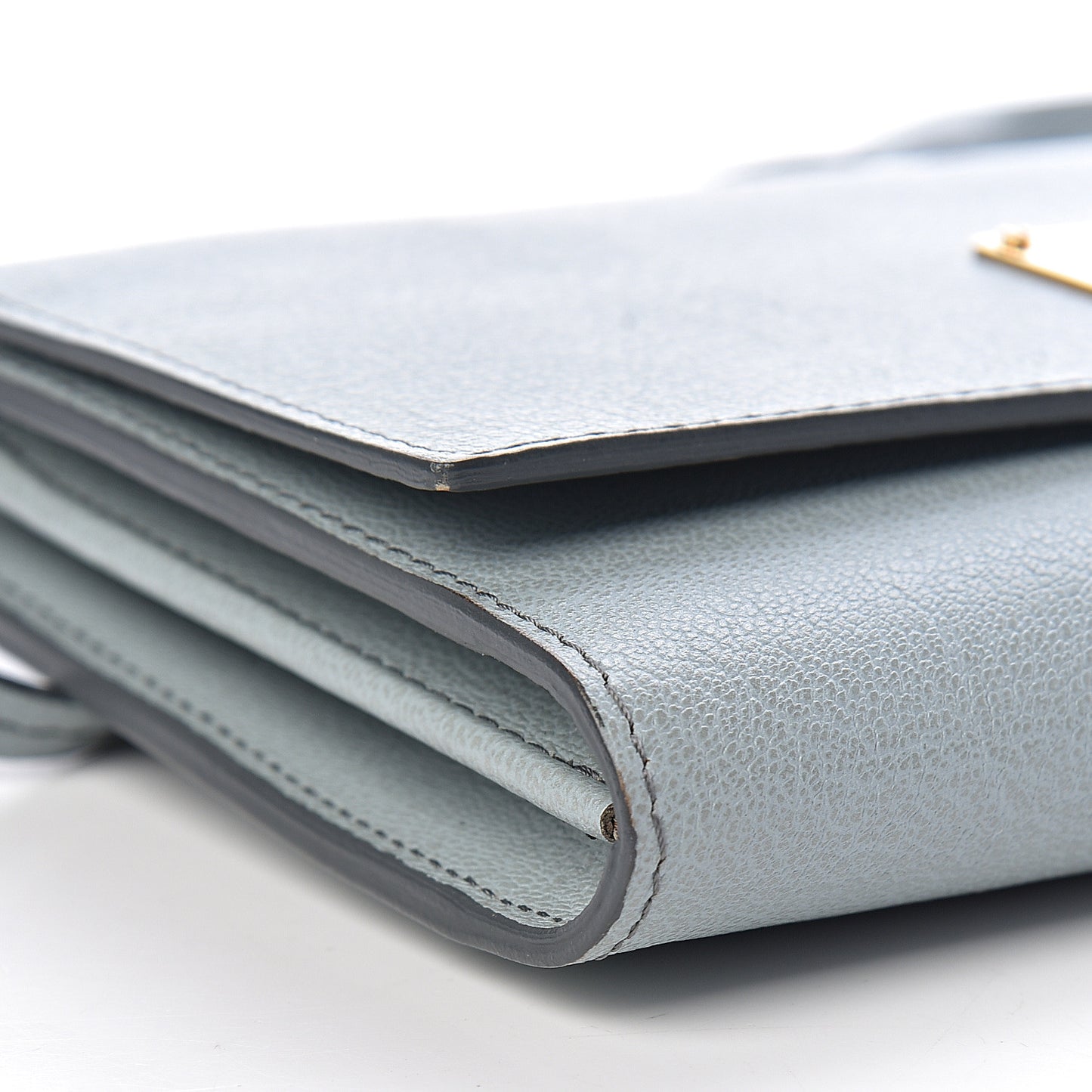 Calfskin Natalia Wallet On Chain Light Blue