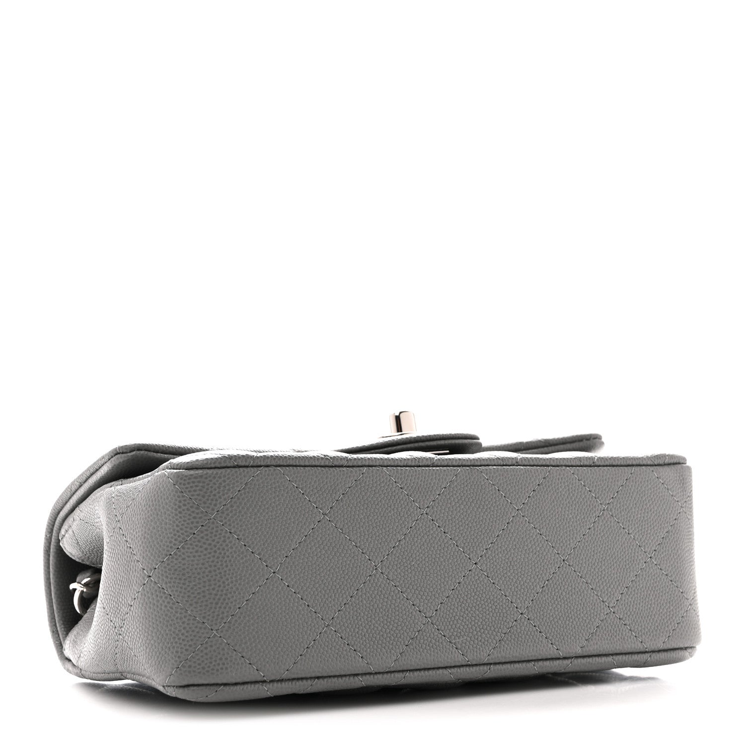 Chanel Caviar Quilted Mini Rectangular Flap Grey 1883288