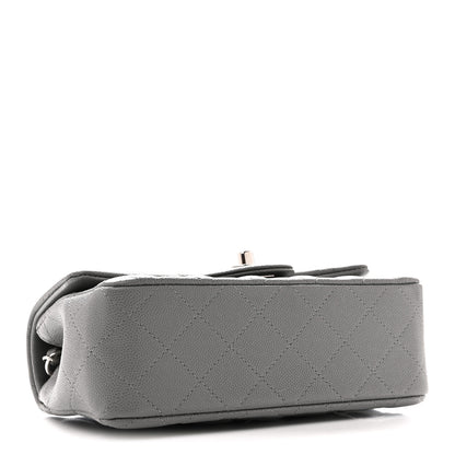 Chanel Caviar Quilted Mini Rectangular Flap Grey 4 of 10