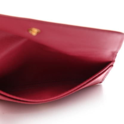 Prada Saffiano Metal Flap Wallet Peonia 6 of 10