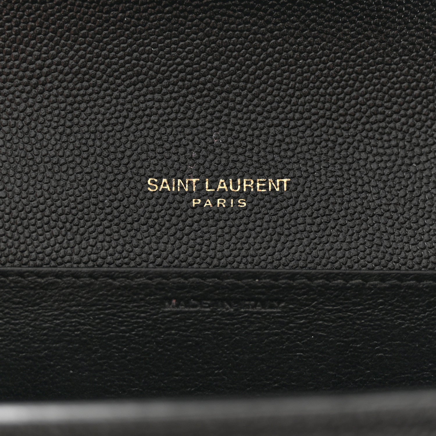 Saint Laurent Grain de Poudre Uptown Chain Wallet Black 7 of 12