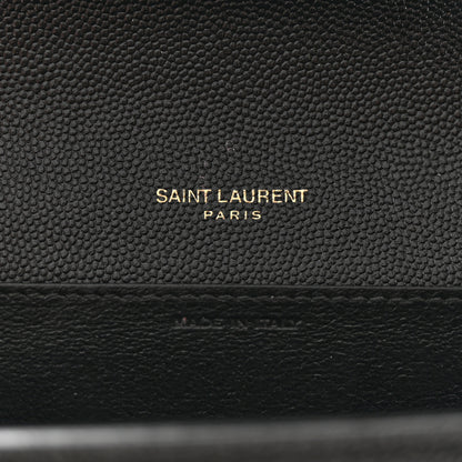 Saint Laurent Grain de Poudre Uptown Chain Wallet Black 7 of 12