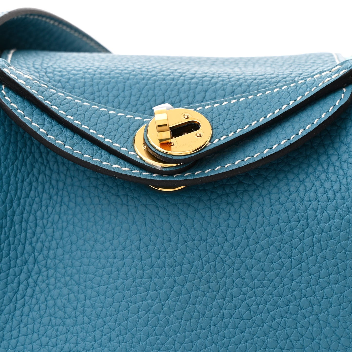 Taurillon Clemence Mini Lindy 20 Bleu Jean