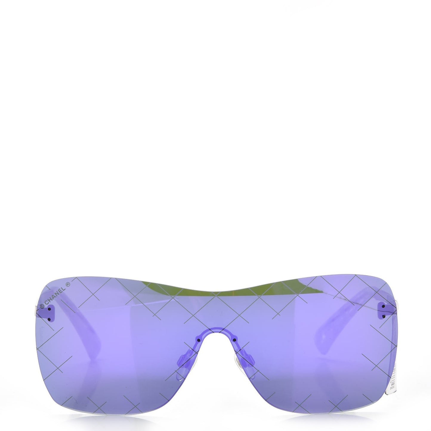 Shield Runway Sunglasses 4215 Silver Purple