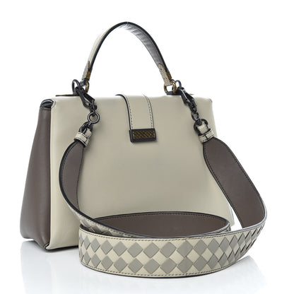 Bottega Veneta Nappa Small Piazza Bag Dark Cement Steel Cement 3 of 14