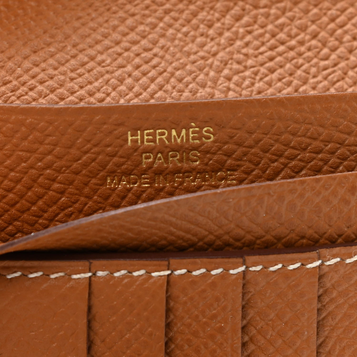 Hermes Epsom Bearn Compact Wallet Gold 6 of 7