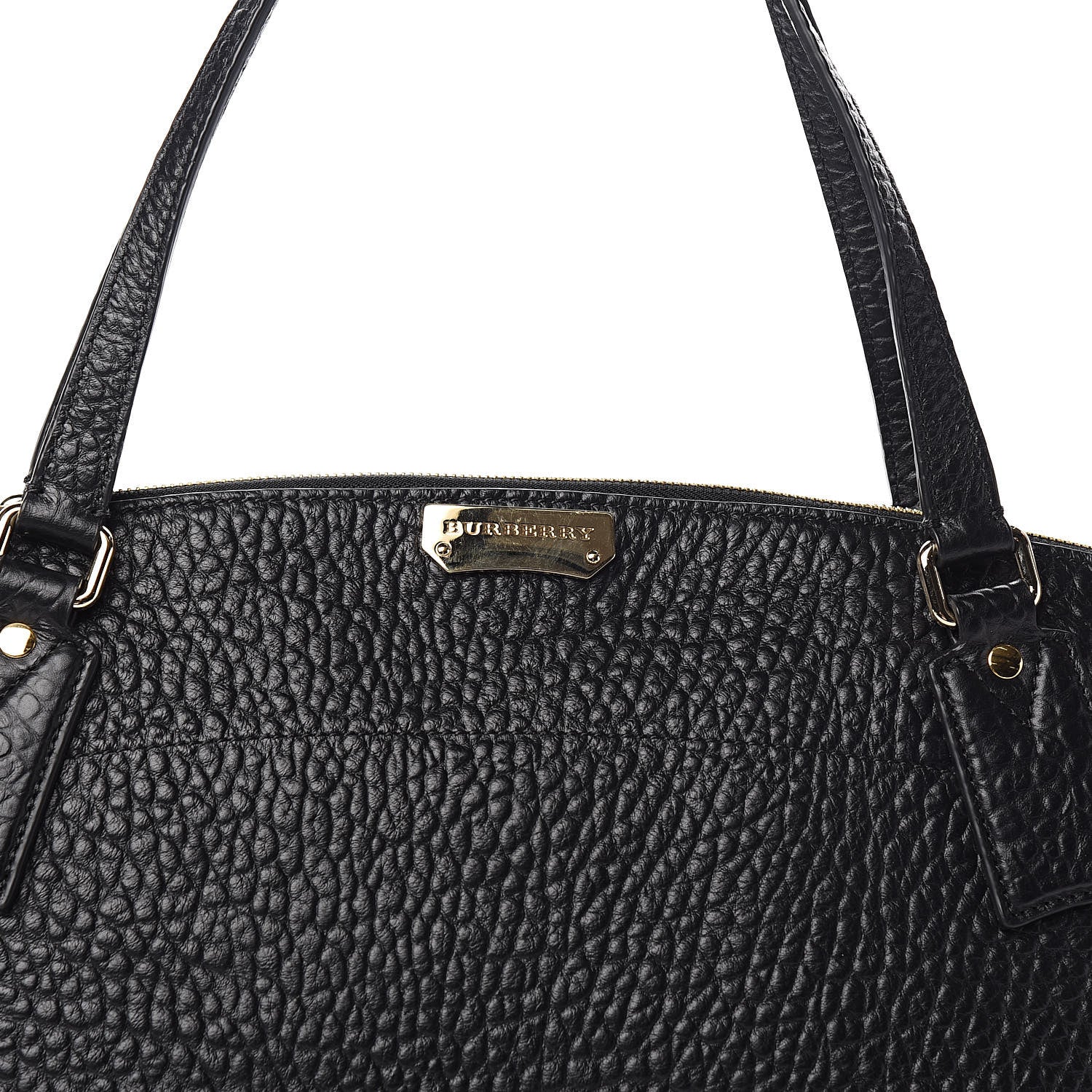 Burberry Signature Grain Calfskin Medium Welburn Tote Black 11 of 11