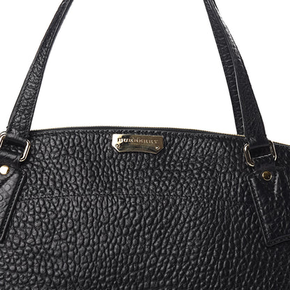 Burberry Signature Grain Calfskin Medium Welburn Tote Black 11 of 11