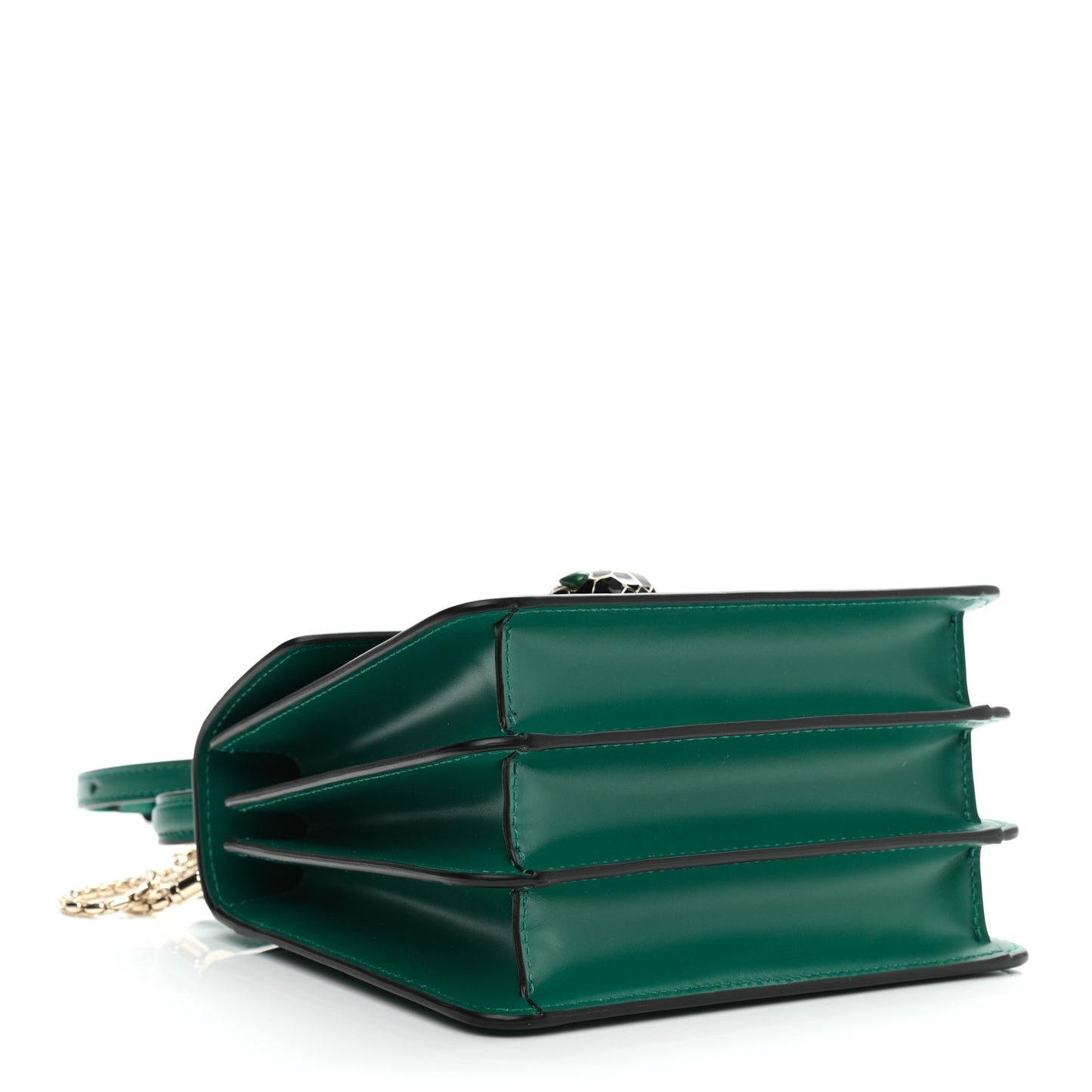 Calfskin Serpenti Forever Top Handle Emerald Green