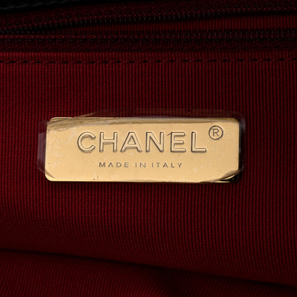 Chanel Lambskin Quilted Chanel 19 Shopping Bag Black 6 of 11