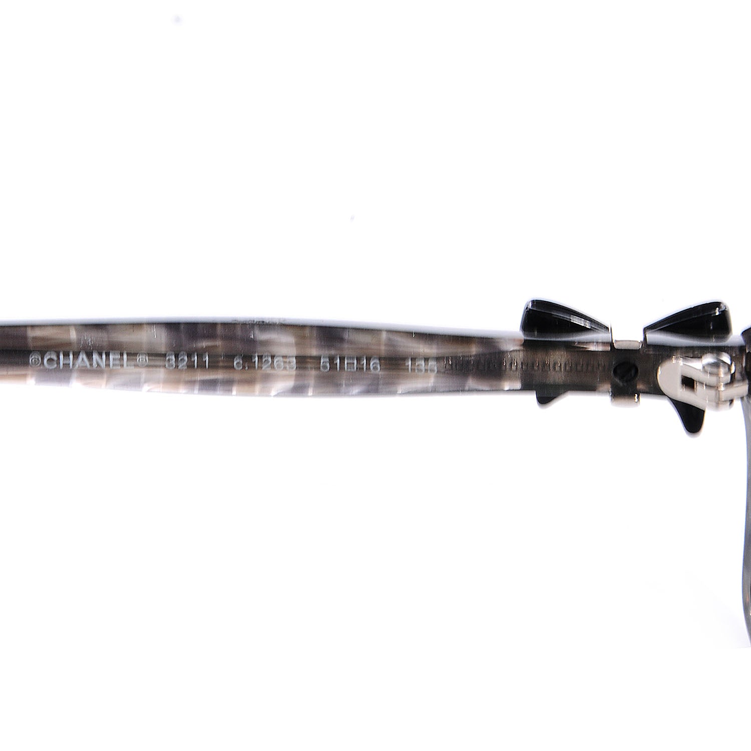 Chanel Tweed Bow Glasses 3211 Frames Grey 4 of 5