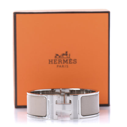 Hermes Enamel Wide Clic Clac H Bracelet PM Marron Glace 5 of 5
