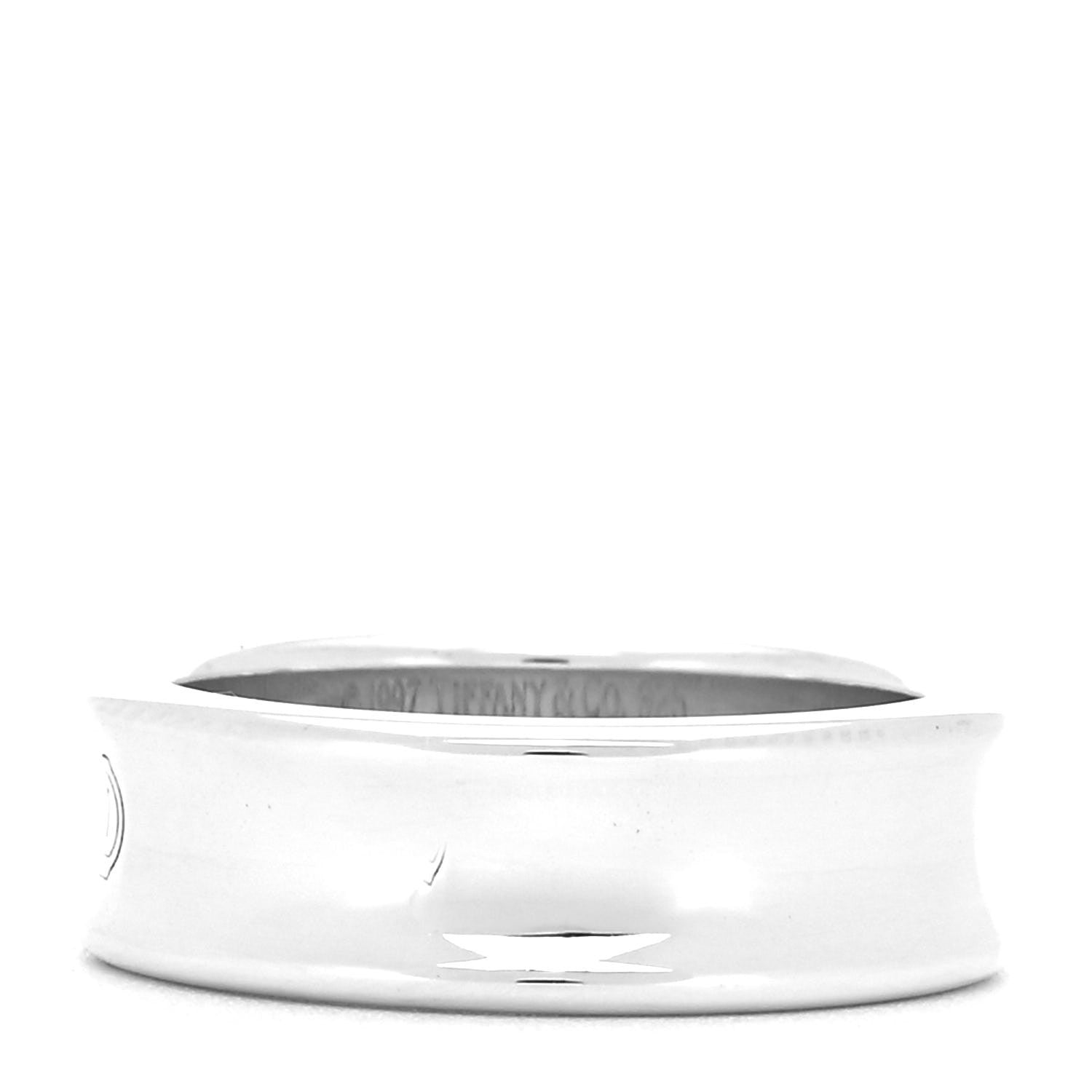 Tiffany Sterling Silver 1837 Band Ring 55 7.25 3 of 4