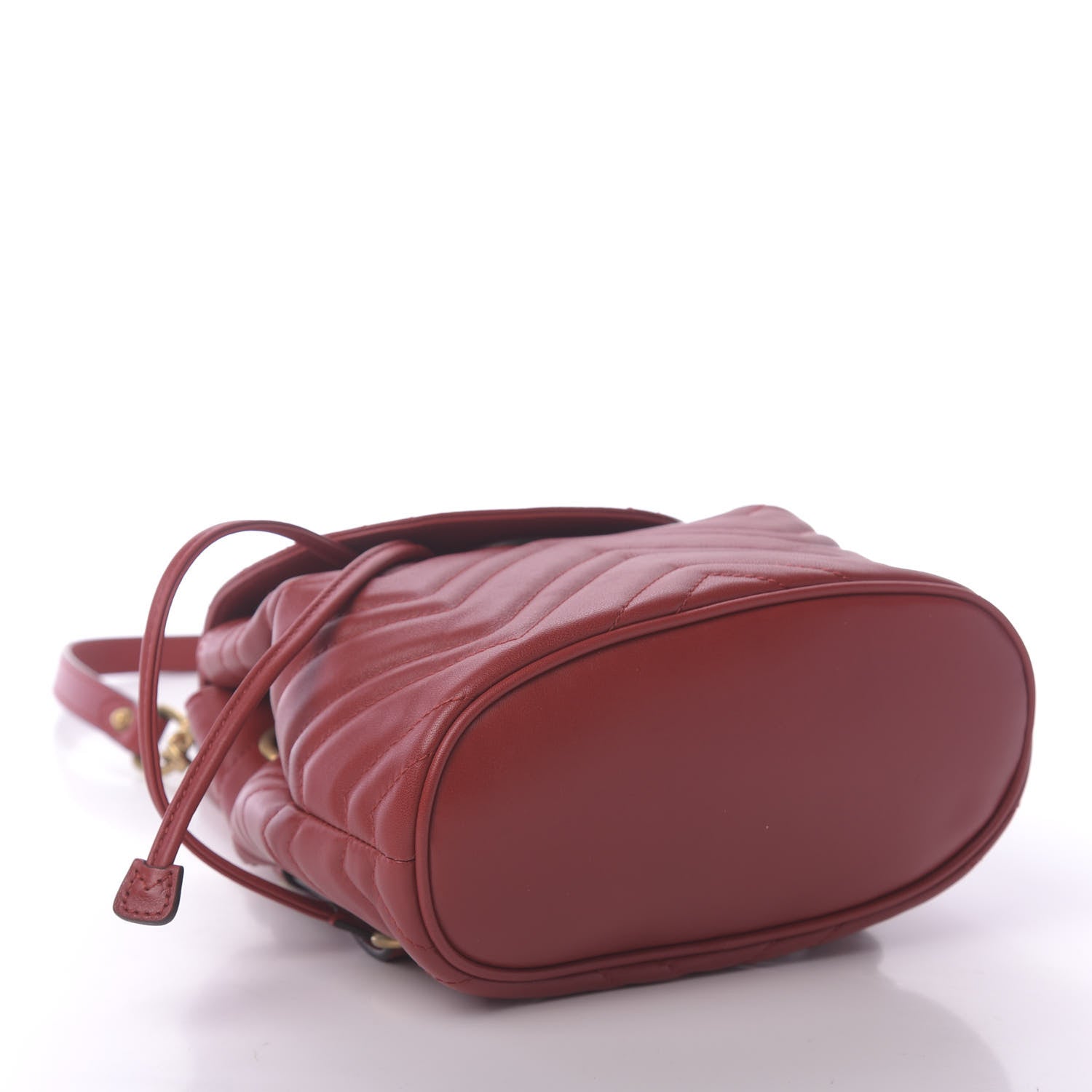 Gucci Calfskin Matelasse GG Marmont Flap Backpack Hibiscus Red 3 of 10