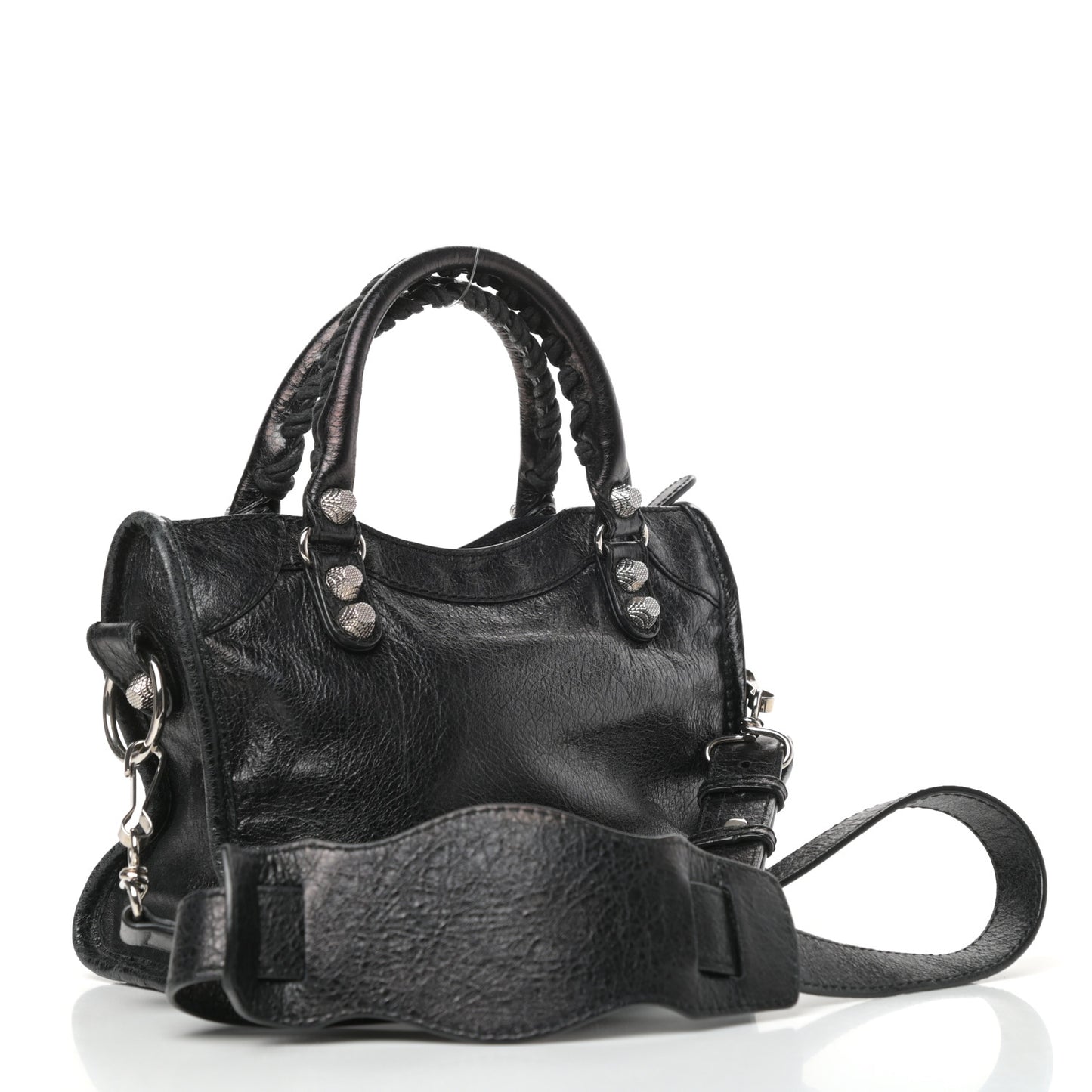 Agneau Giant 12 Silver Hardware Mini City Black