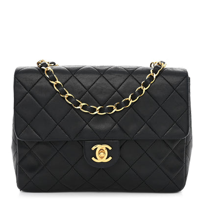 Chanel Lambskin Quilted Mini Square Flap Black 1 of 13