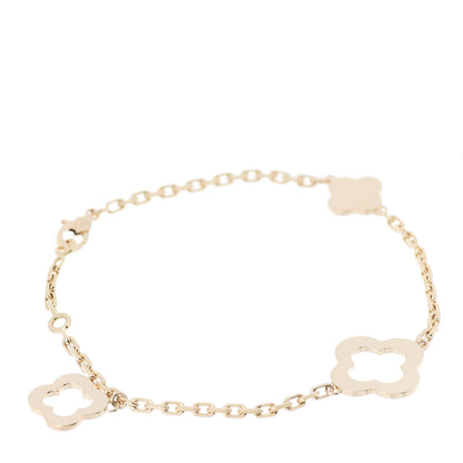 Van Cleef & Arpels 18K Yellow Gold 3 Motifs Byzantine Alhambra Bracelet 1 of 7