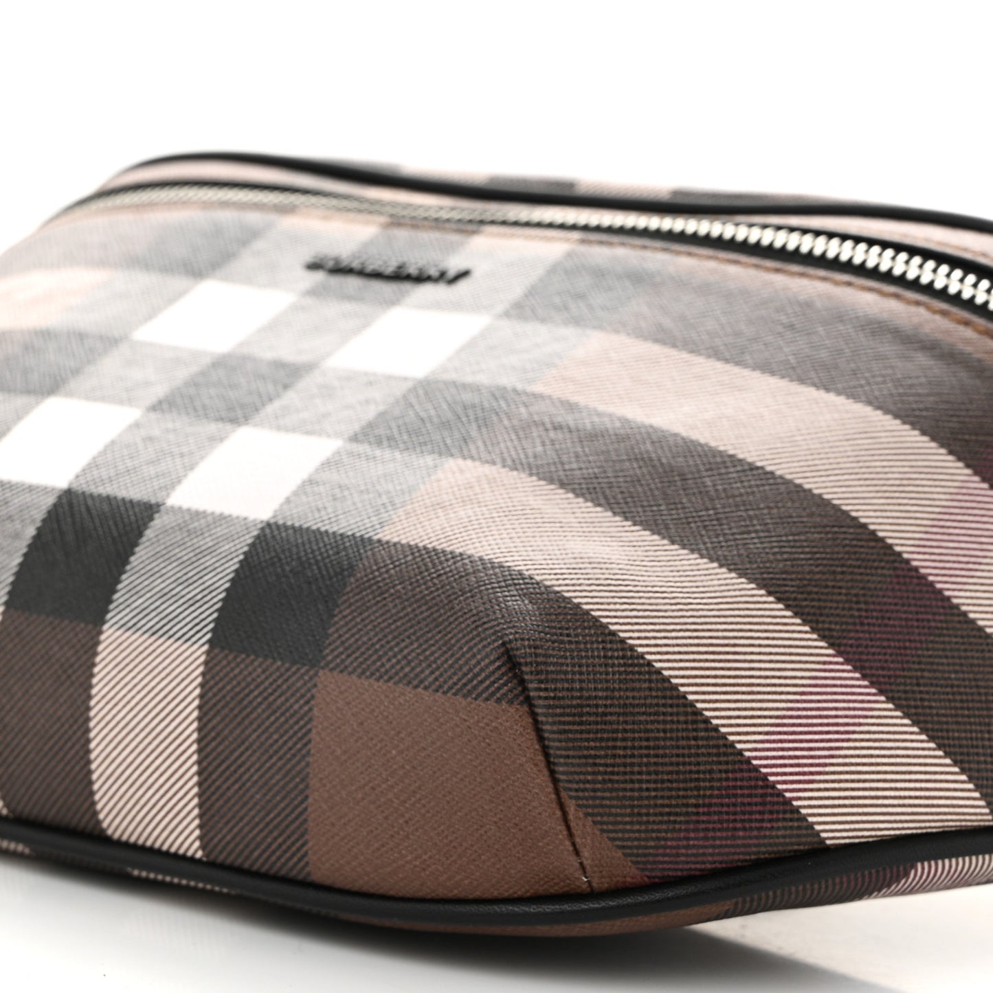 E-canvas Check Cason Bum Bag Dark Birch Brown