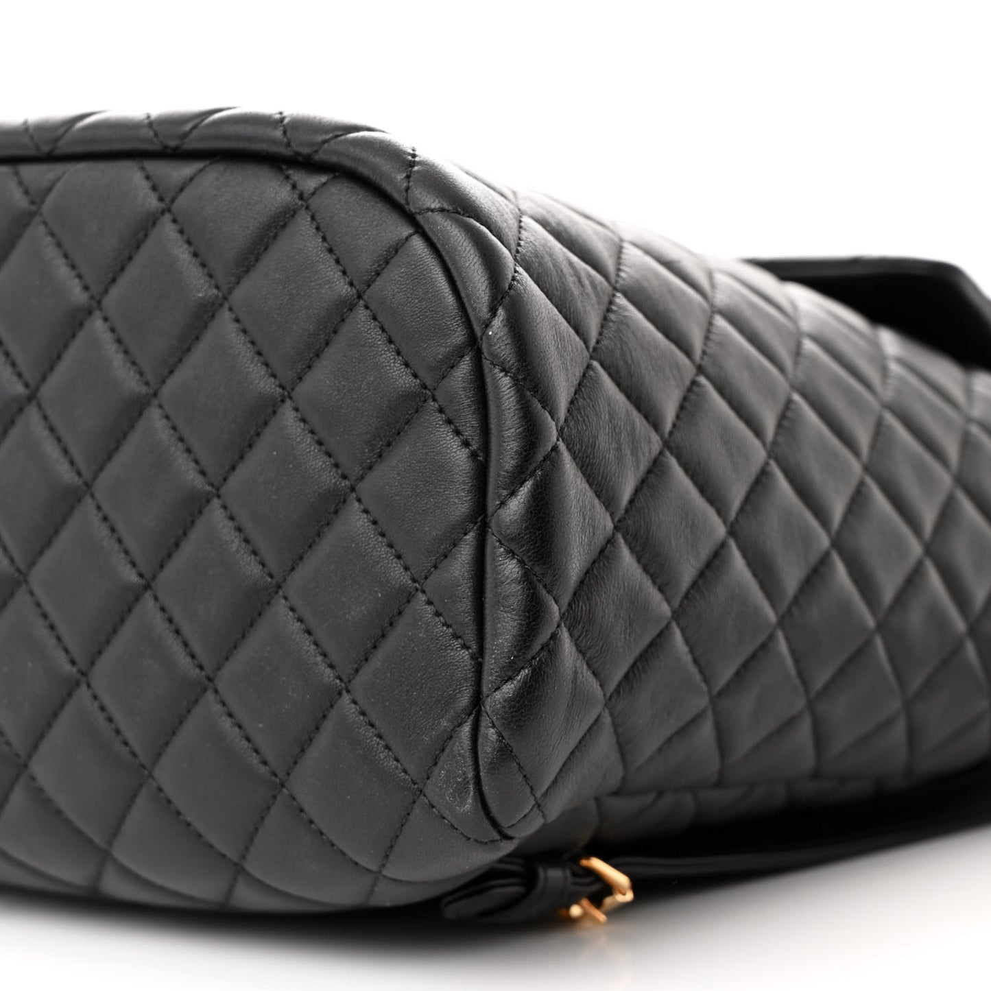 Lambskin Quilted Large Urban Spirit Backpack Black