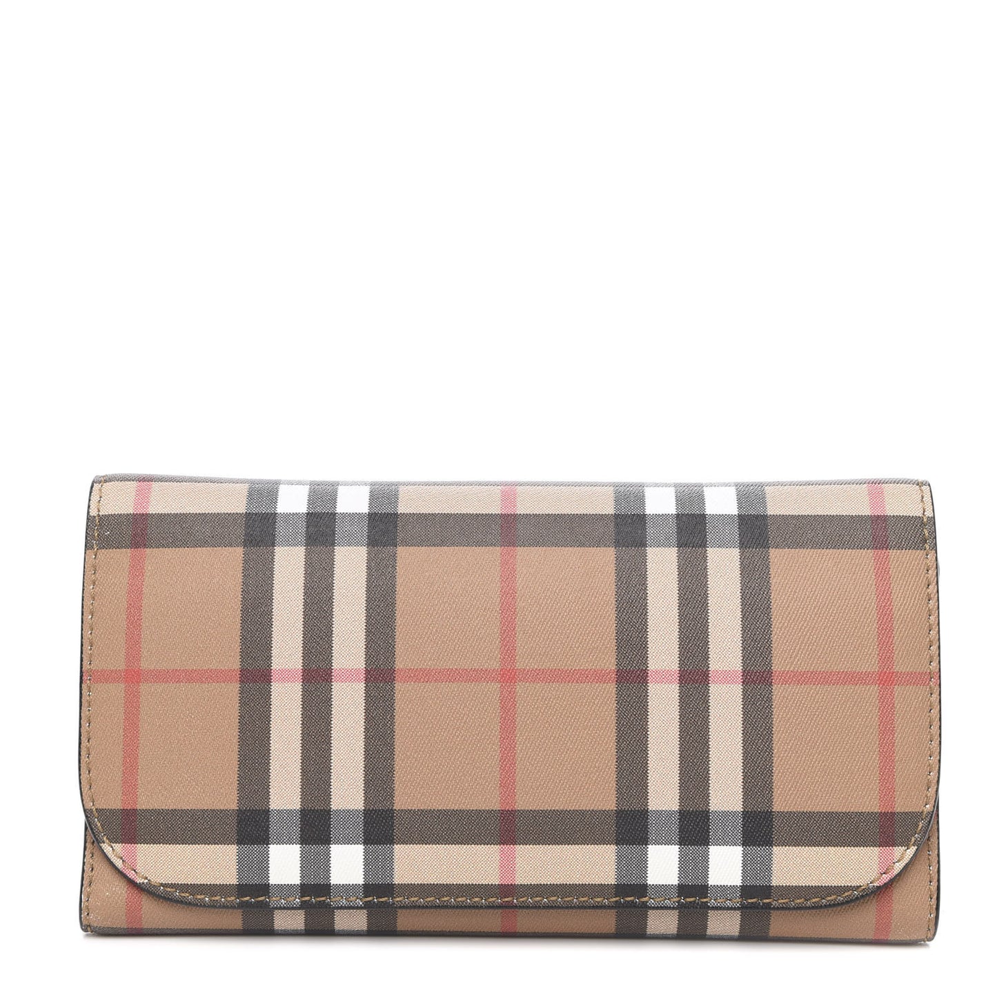 Vintage Check Continental Wallet Black
