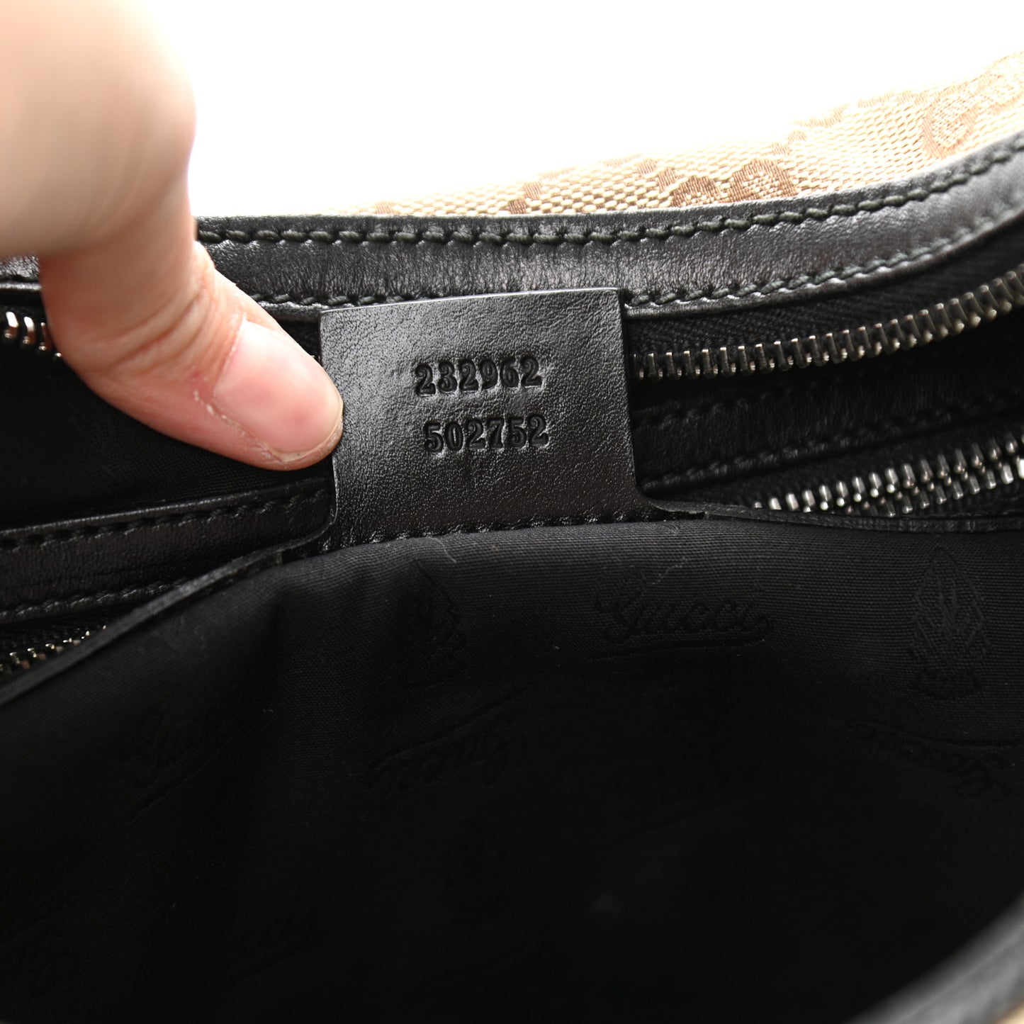 Monogram Medium GG Twins Hobo Black