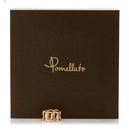 Pomellato 18K Rose Gold Brera Chain Ring 53 6.5 6 of 6