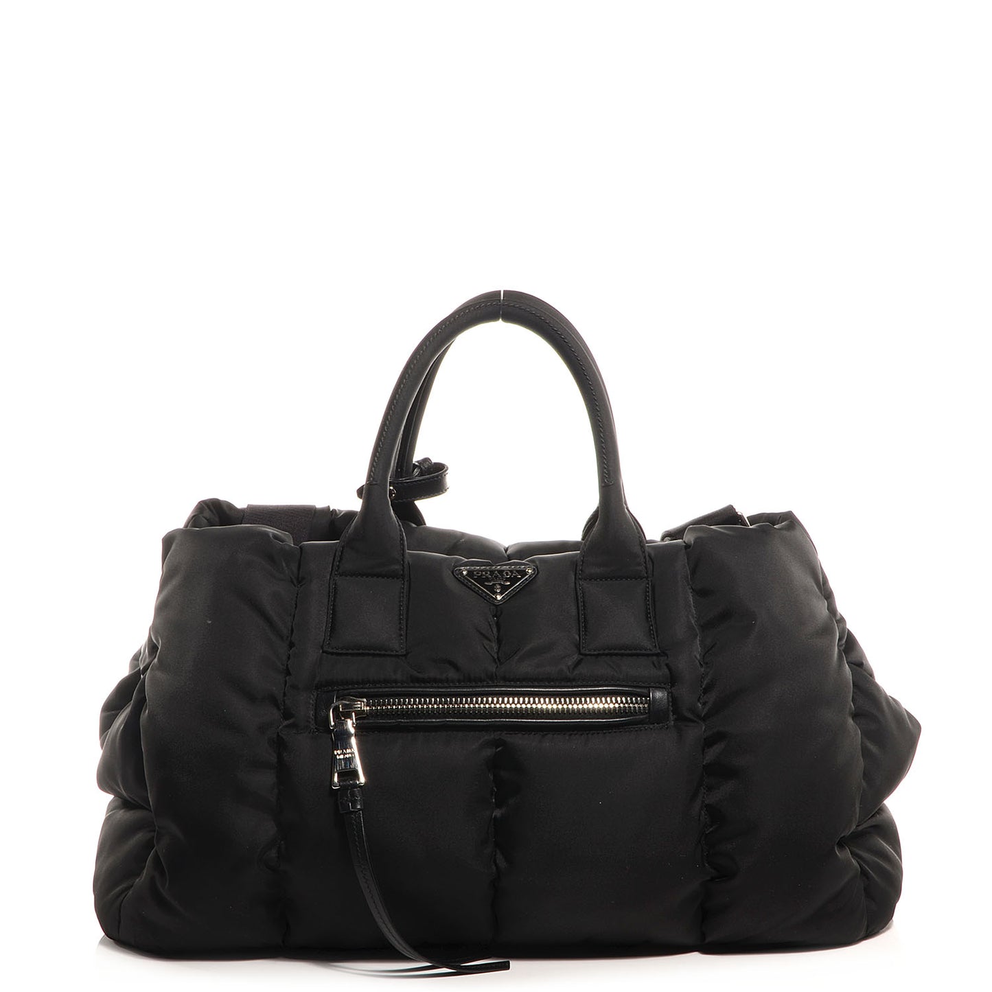 Tessuto Nylon Bomber Tote Nero Black