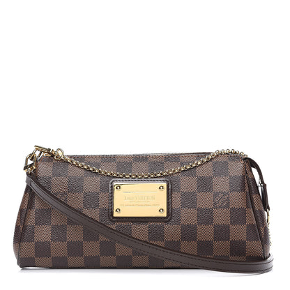 Louis Vuitton Damier Ebene Eva Clutch 1 of 9