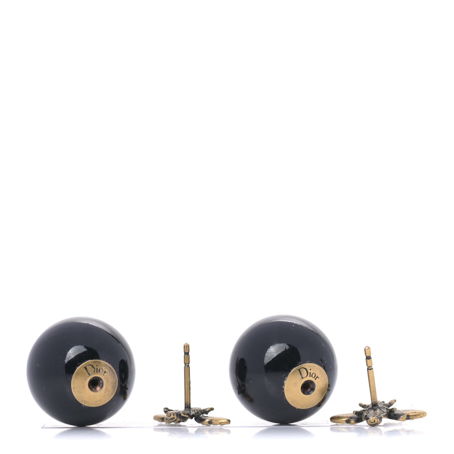 Mise En Dior Tribal Bee Earrings Black