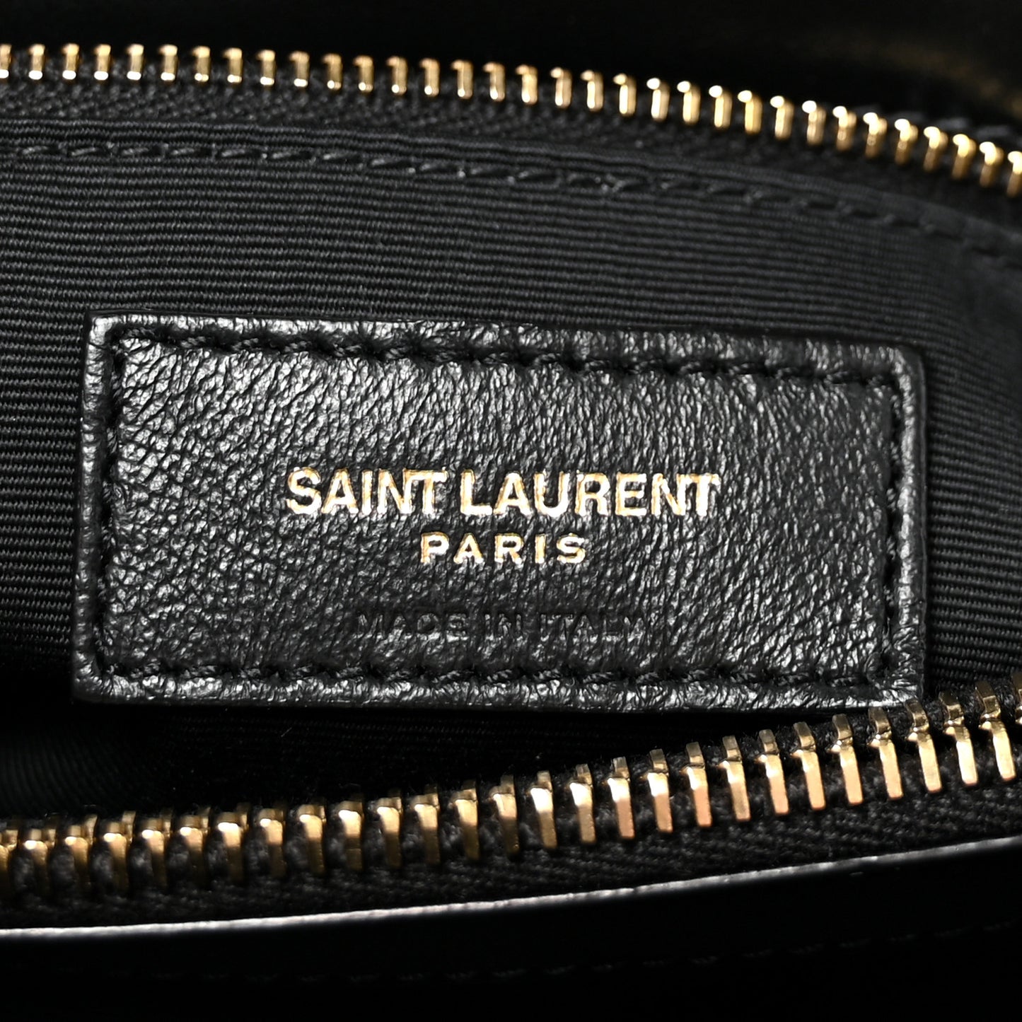 Calfskin Y Quilted Monogram Medium Loulou Chain Satchel Black