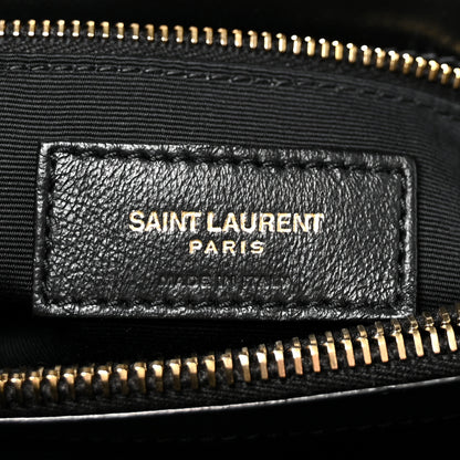 Saint Laurent Calfskin Y Quilted Monogram Medium Loulou Chain Satchel Black 6 of 9