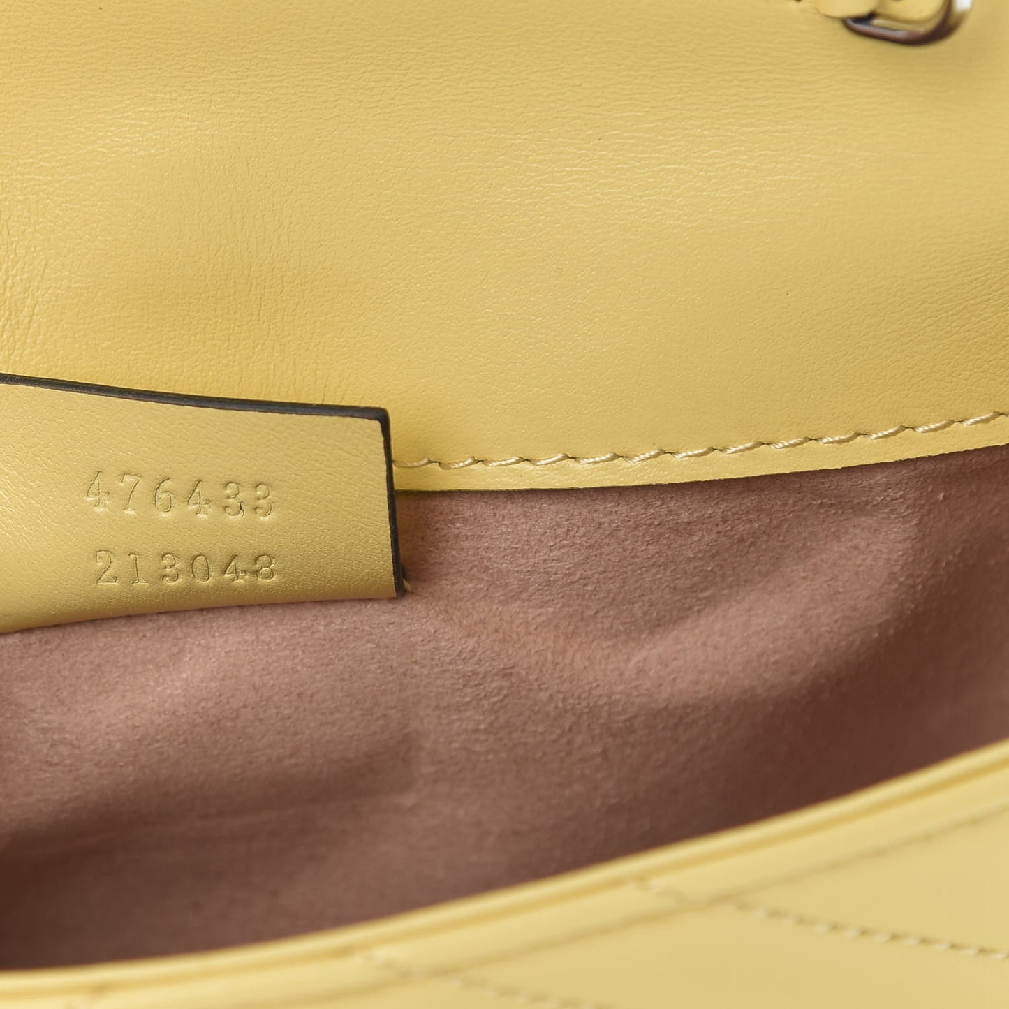 Calfskin Matelasse Super Mini GG Marmont Shoulder Bag Banana
