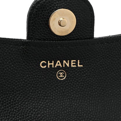 Chanel Caviar Quilted Flap Phone Holder With Chain Black 7 of 10
