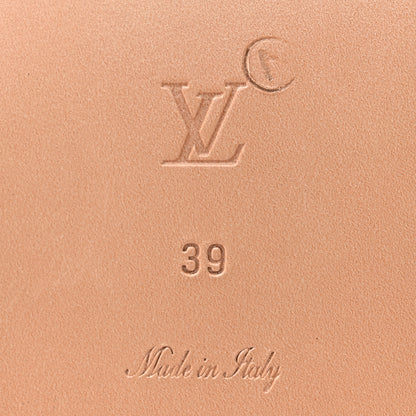 Louis Vuitton Monoglam Lock It Flat Mule 39 Gold 7 of 9