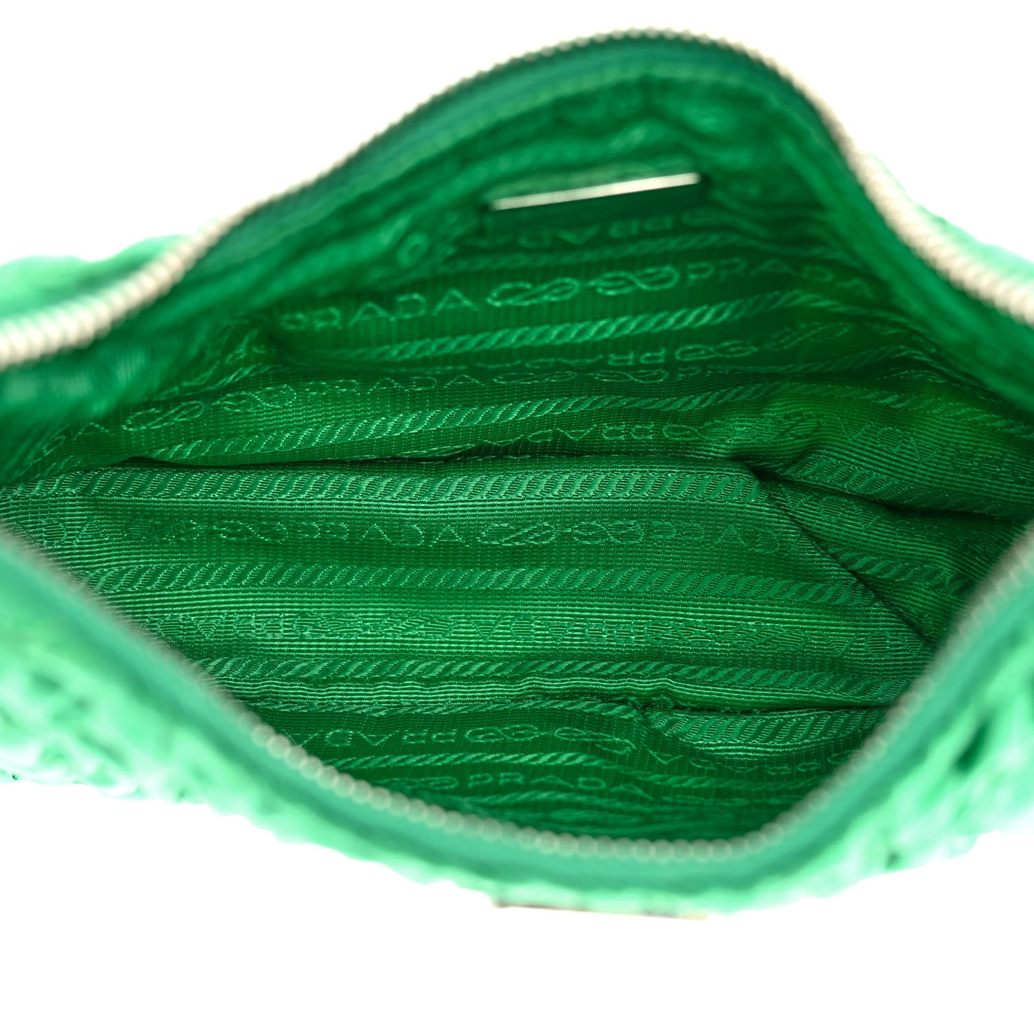 Prada Tessuto Nylon Gaufre Shoulder Bag Menta 5 of 14
