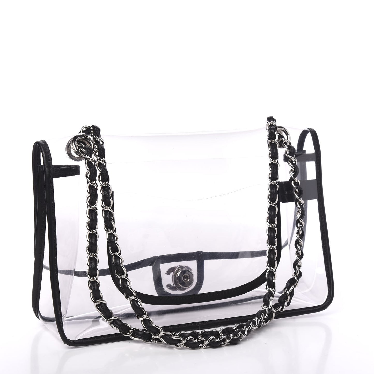Lambskin Vinyl Large Naked Flap Black