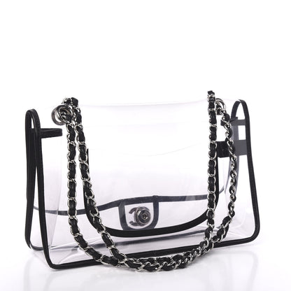 Chanel Lambskin Vinyl Large Naked Flap Black 2 of 9