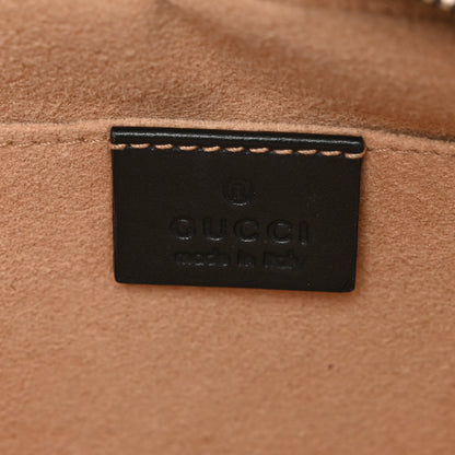 Gucci Calfskin Matelasse Small GG Marmont Chain Shoulder Bag Black 7 of 12