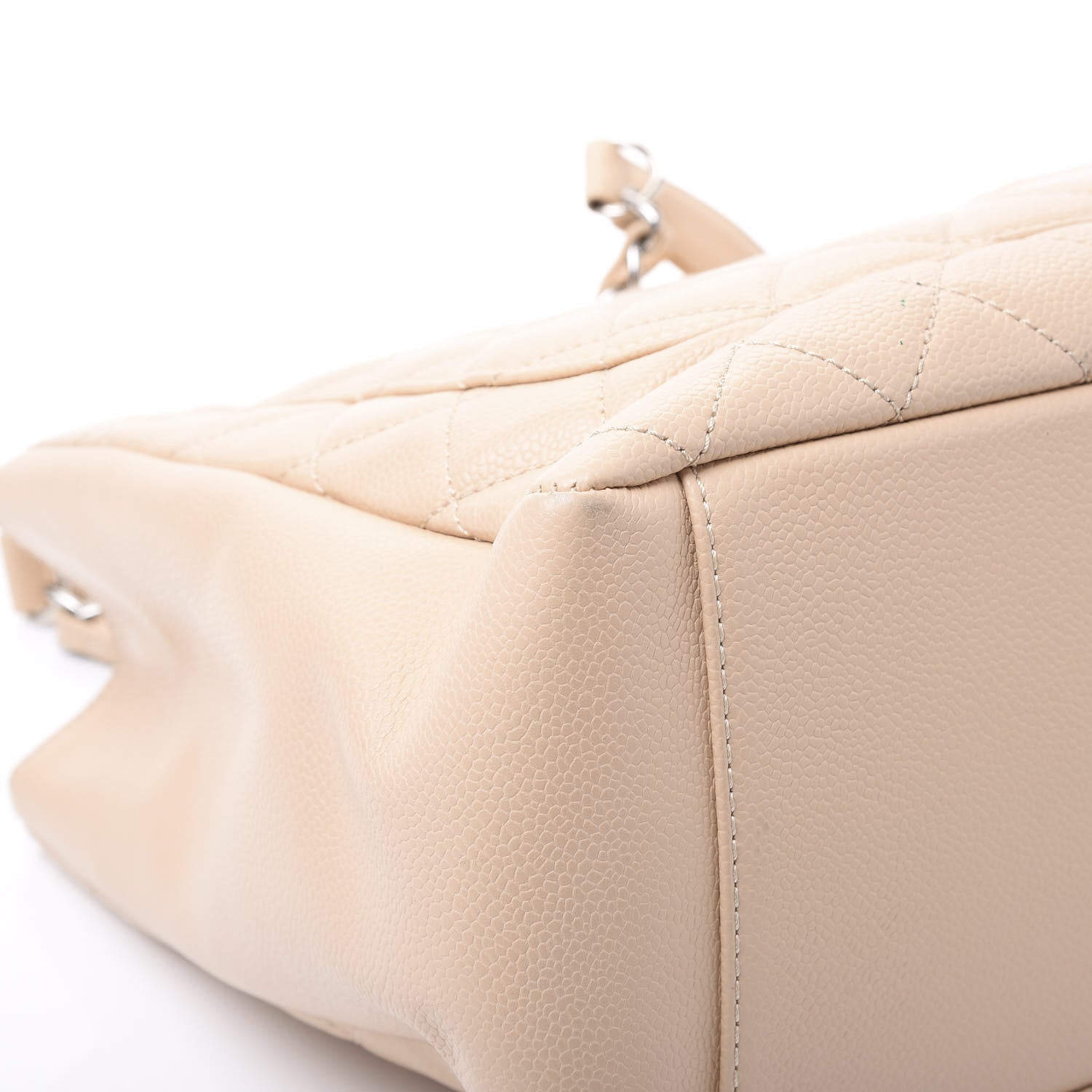 Chanel Caviar Quilted Grand Shopping Tote GST Beige Clair 9 of 10