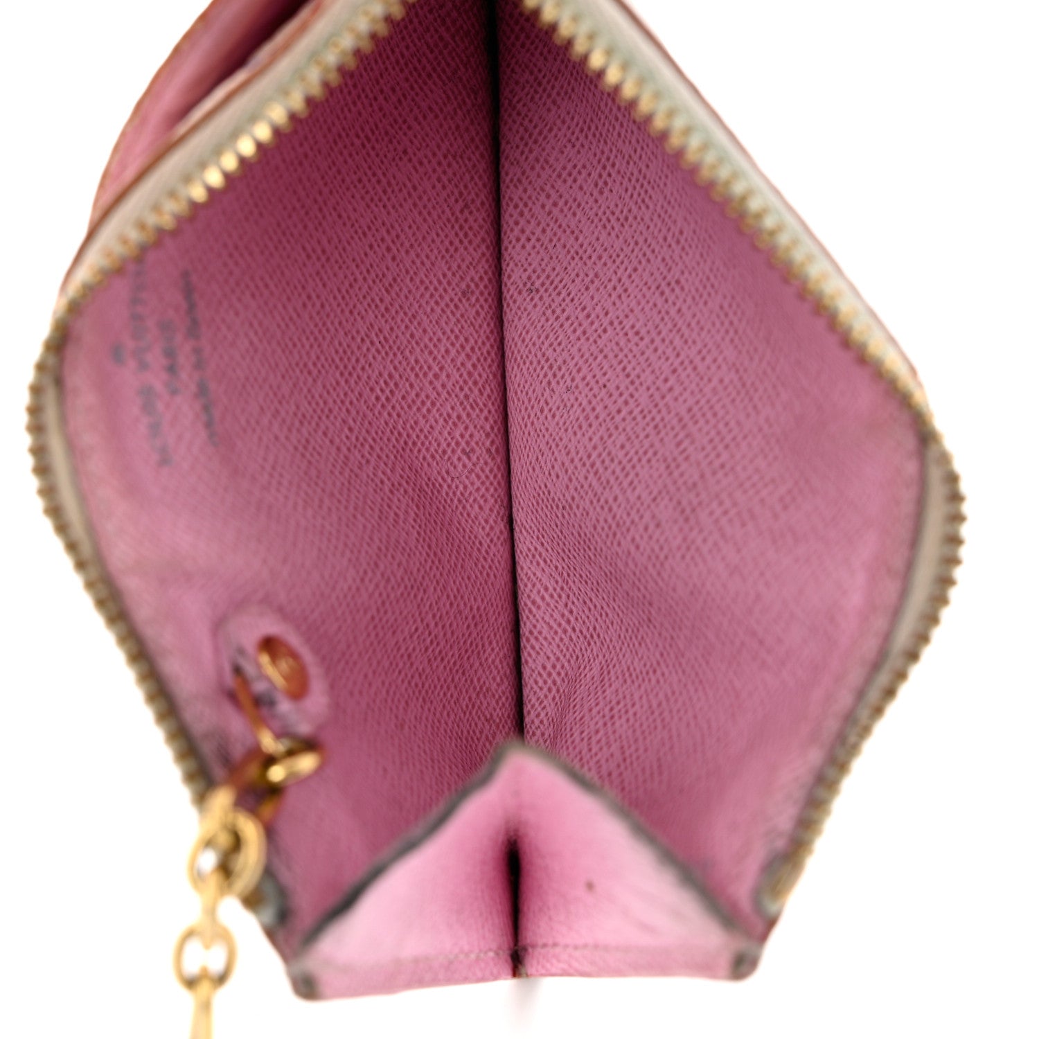 Louis Vuitton Monogram Multicolor Key Pouch White Litchi 5 of 7