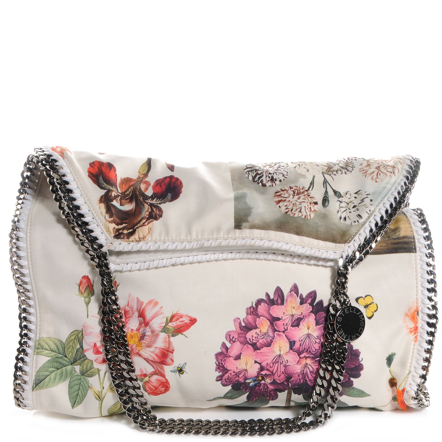 Faux Leather Large Botanical Print Falabella
