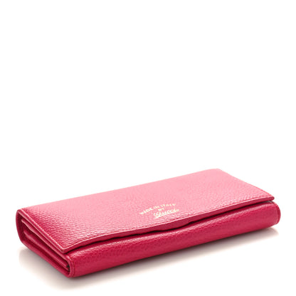 Gucci Pebbled Calfskin Continental Wallet Pink 4 of 10