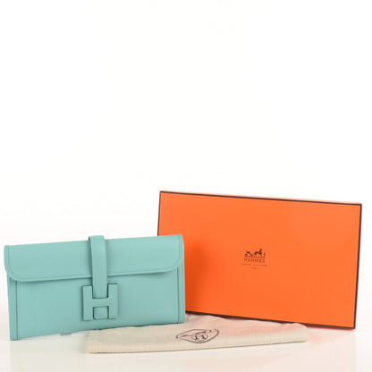 Hermes Veau Swift Jige Elan 29 Clutch Bleu Atoll 9 of 13