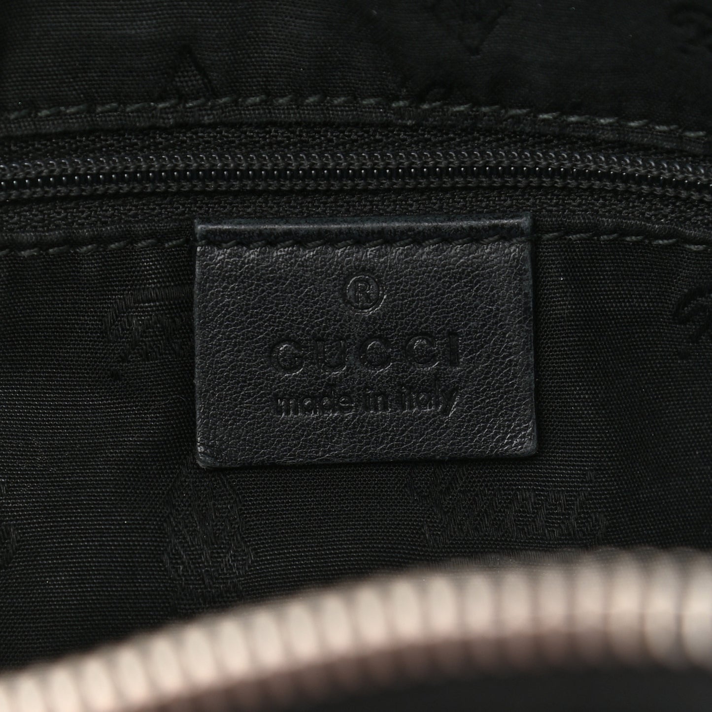 Guccissima Medium Sukey Boston Black