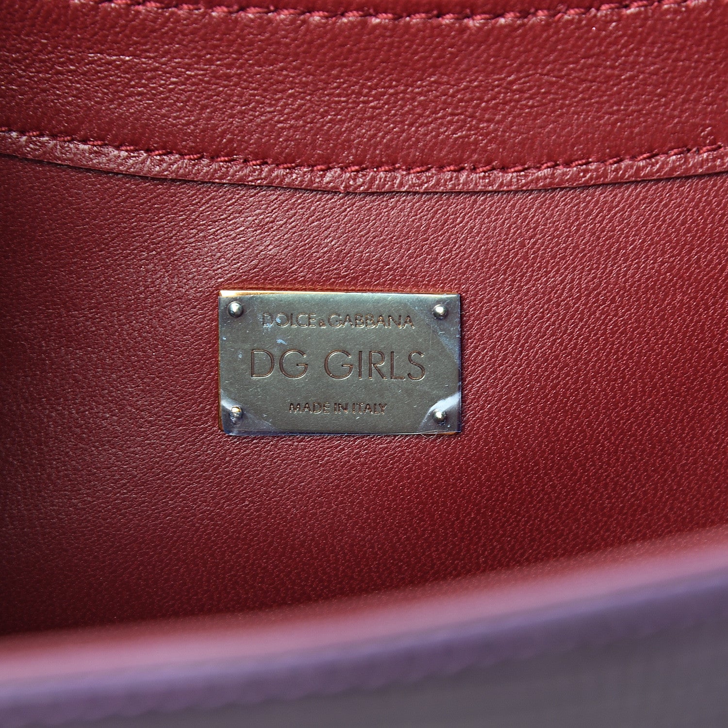 Dolce & Gabbana Velvet Lizard Calfskin Embossed DG Shoulder Bag Purple 5 of 7