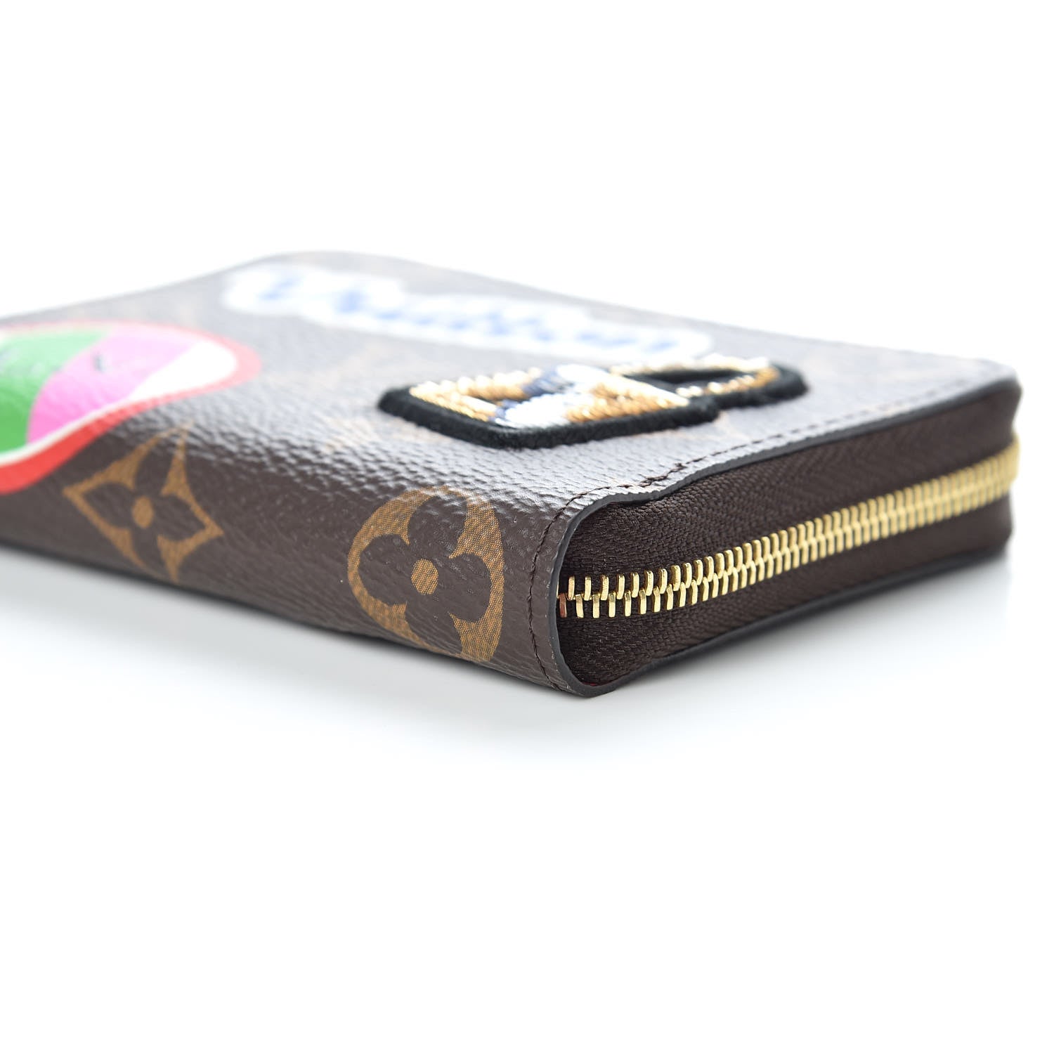 Louis Vuitton Monogram Travel Stickers Zippy Coin Purse 9 of 10