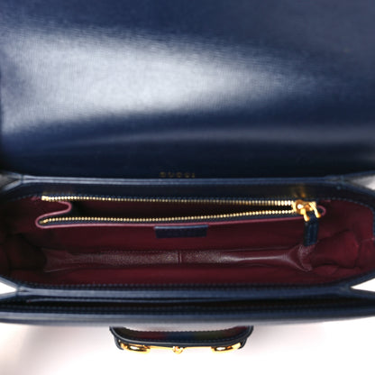 Gucci Velvet Azalea Calfskin Baiadera Stripe Horsebit 1955 Shoulder Bag Multicolor 5 of 9