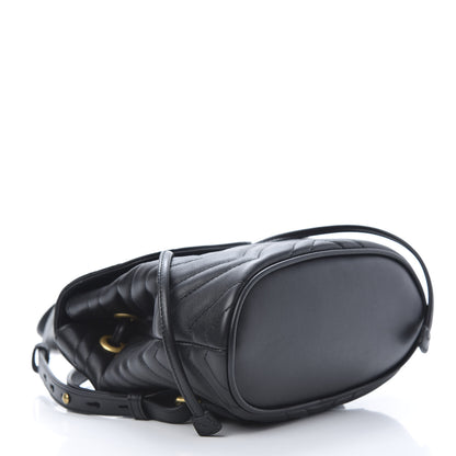Gucci Calfskin Matelasse GG Marmont Flap Backpack Black 3 of 9