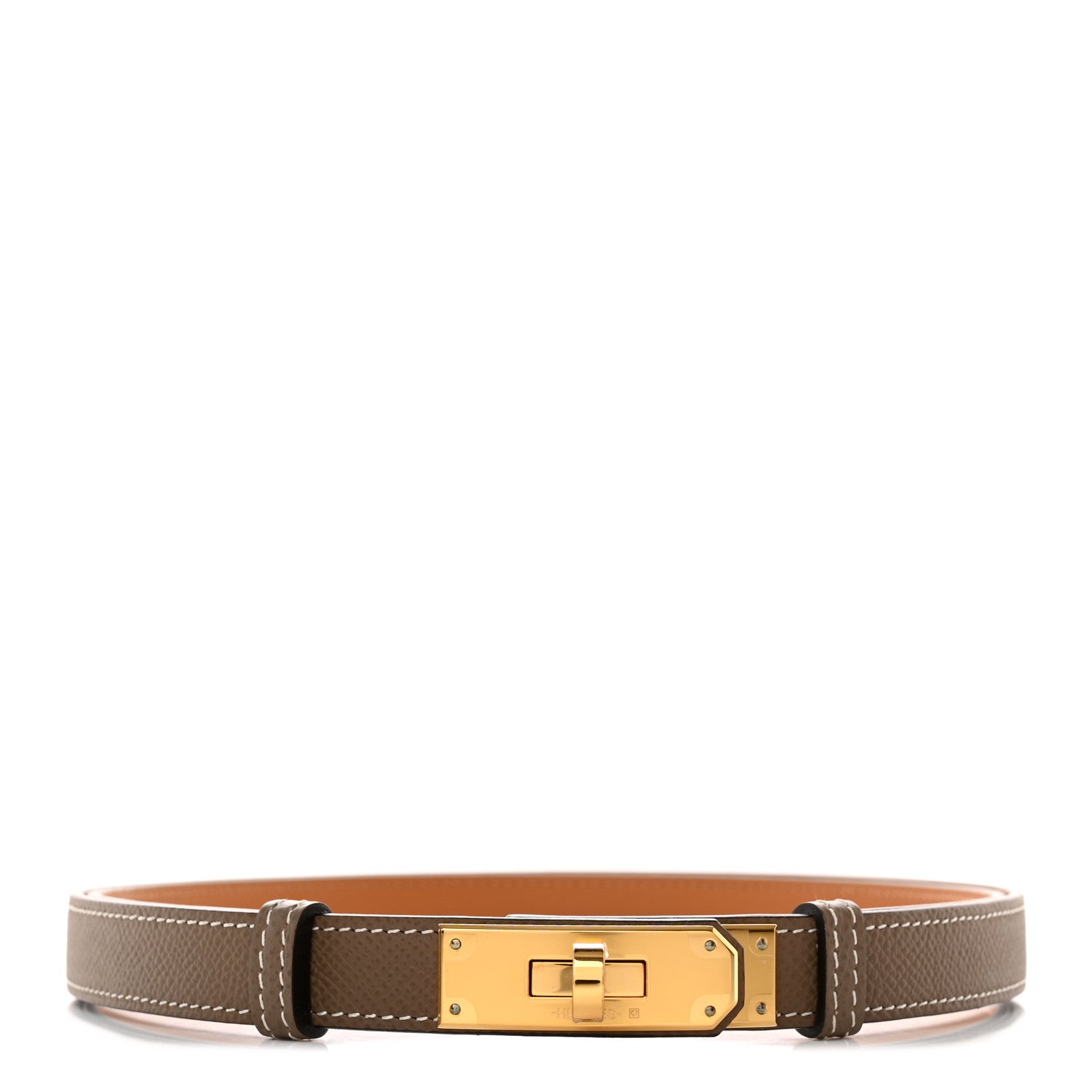 Hermes Epsom Kelly Belt Etoupe 1 of 5