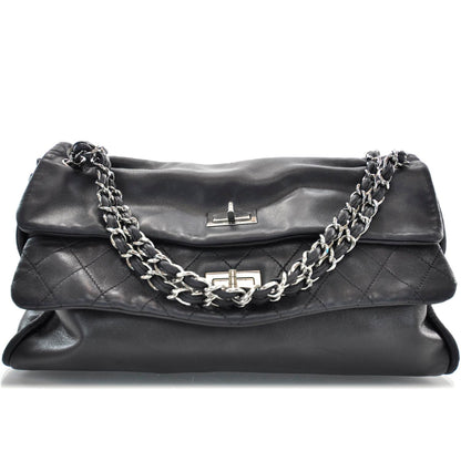 Chanel Lambskin Double Mademoiselle Jumbo Flap Black 1 of 11